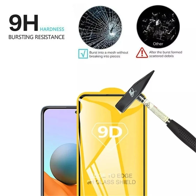 Vidrio Templado 9D para Redmi Note 11, 10 Pro, 10C, 12C, 11S, 10S, 9T, 9S, 9A, 9C, 8T, 8A, Protector de pantalla para XiaoMi 12T, 9T, 10T, 11T Pro, 4 Uds.