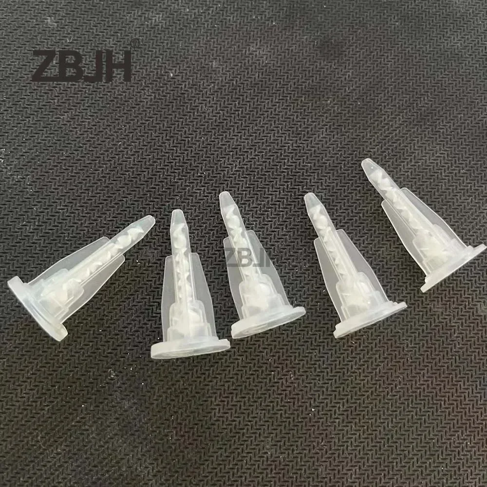 500PCS/lot Plastic Disposable Epoxy Resin Static Mixer/dual MA3.0-8S Bayonet Mixing Nozzles for Duo Pack Epoxies