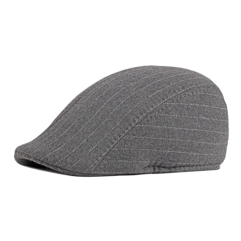 Foreign Trade Autumn And Winter Berets Men's British Retro Middle-aged And Elderly Advance Hats Simple Casual Advance Hats