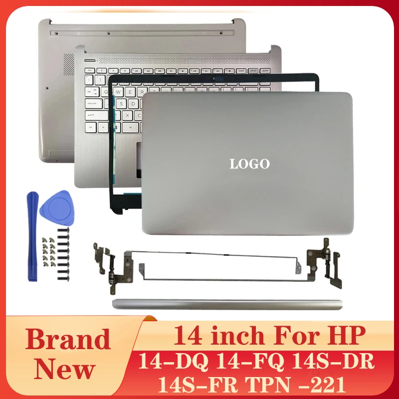 

Новинка для ноутбуков HP 14-DQ 14-FQ 14S-DR 14S-FR TPN-Q221 задняя крышка ЖК-дисплея/передняя рамка/петли/крышка петли/Упор для рук/Нижняя крышка