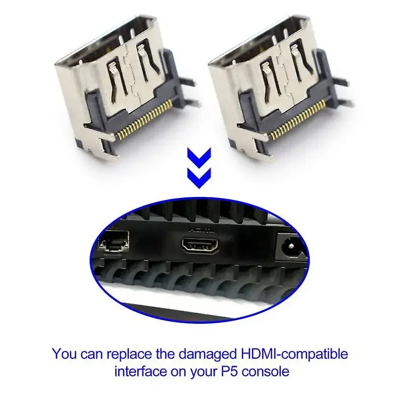 5 Stuks Hd-Interface Voor Ps5 Hdmi-Compatibele Poort Socket Adapter Vervanging Interface Hdmi-Poort