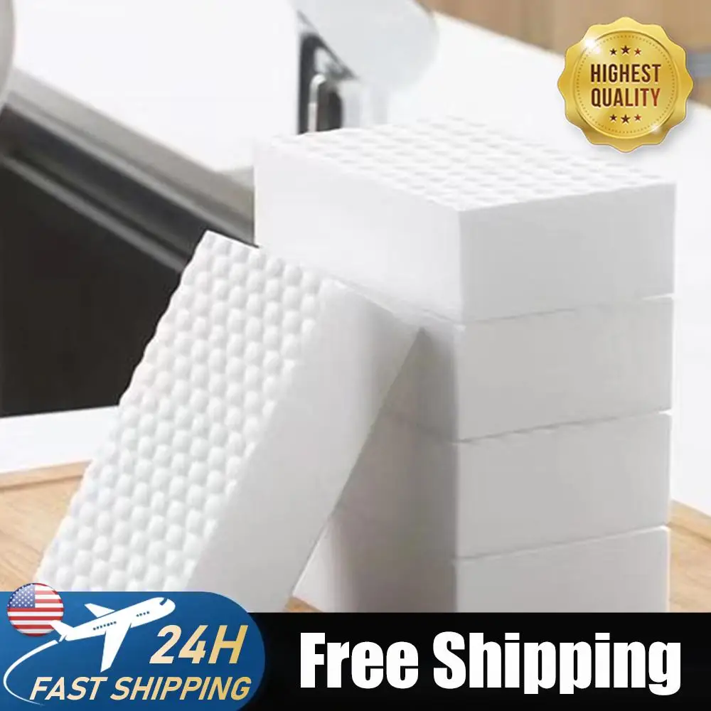 

Pack of 10 Dirt Eraser Sponge Multifunctional Magic Cleaning Pads Reusable 2 X Plus Strength for Kitchen Bathroom Wall