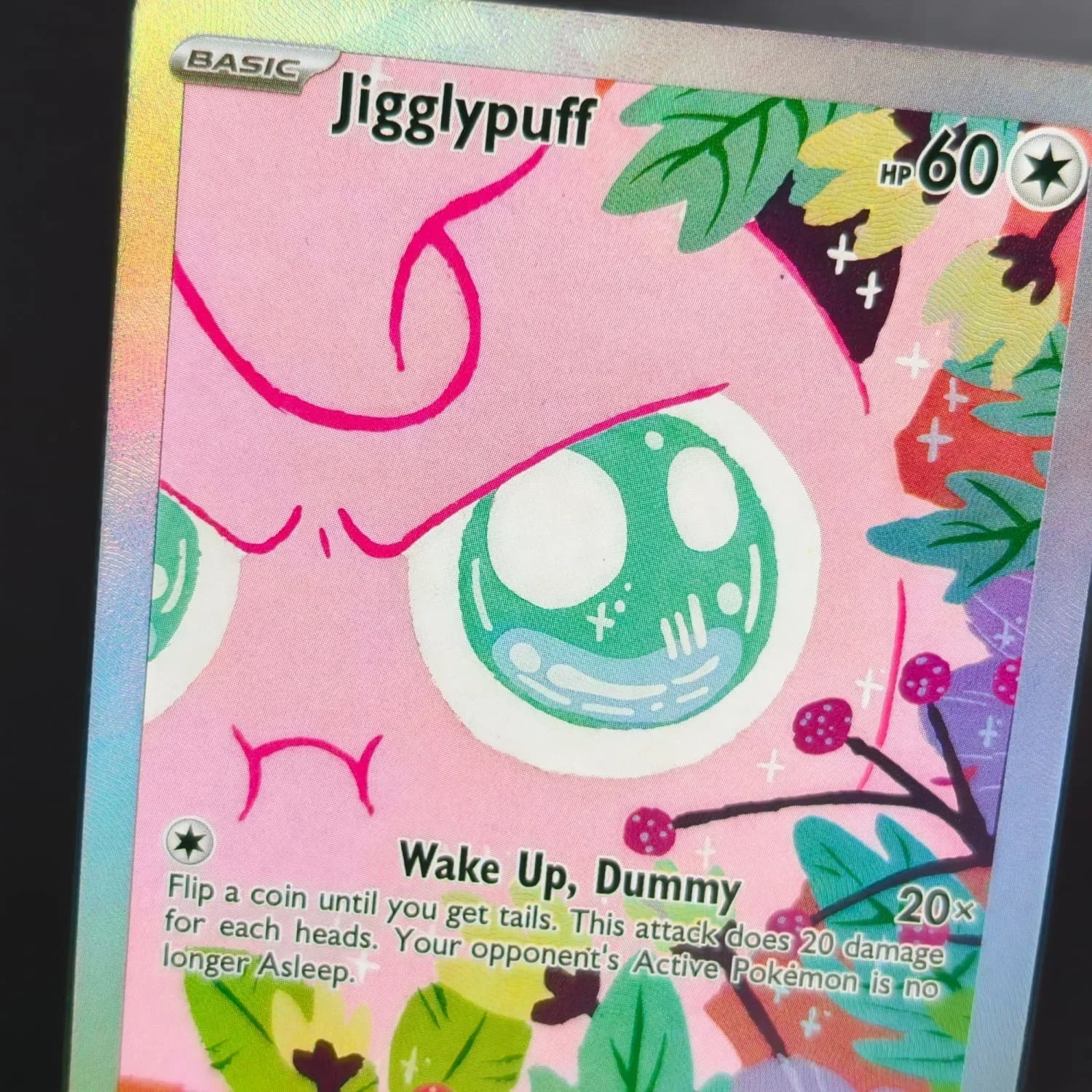 Manga-Serie Jigglypuff Slowpoke Ho-Oh Fan-Kunst Vollbildkarte, Hochwertige Englische Sammelkarte mit Spieltextur – Detail 3