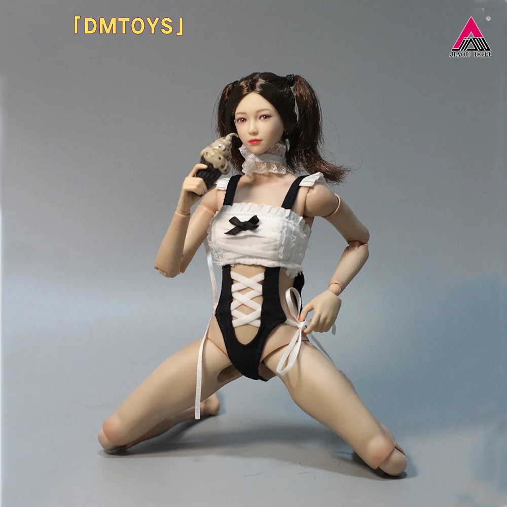 

DMTOYS 1/6 Scale Maid Cosplay Bodysuit Costume Clothes Model Fit 12'' Female Action Figure Body Dolls