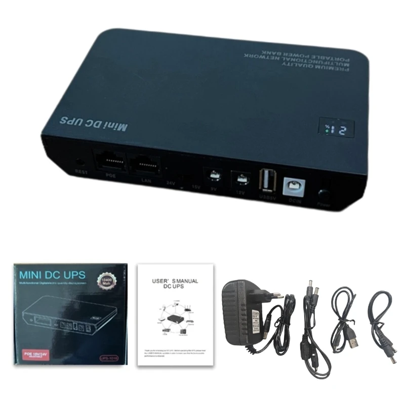 Essential Backup Power Supply Adapter Light Weight UPS for Critical Networking & Monitoring Equipment Prevents Data Loss