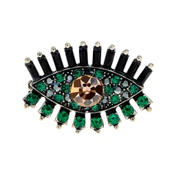 CINDY XIANG Rhinestone Beautiful Eye Brooches For Women 5 Colors Available Summer Fashion Jewelry