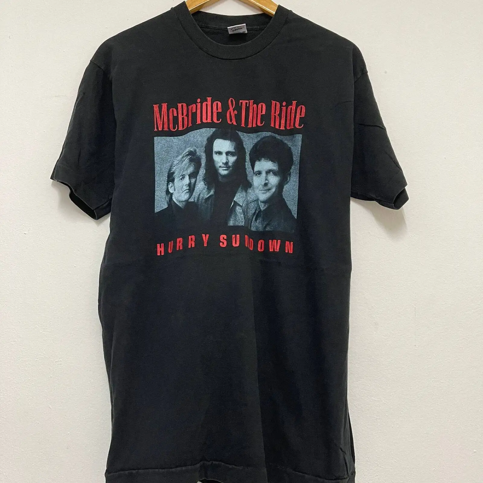 Vintage 90s McBride The Ride Äú Hurry Sundown 1993 T Shirt Rock New