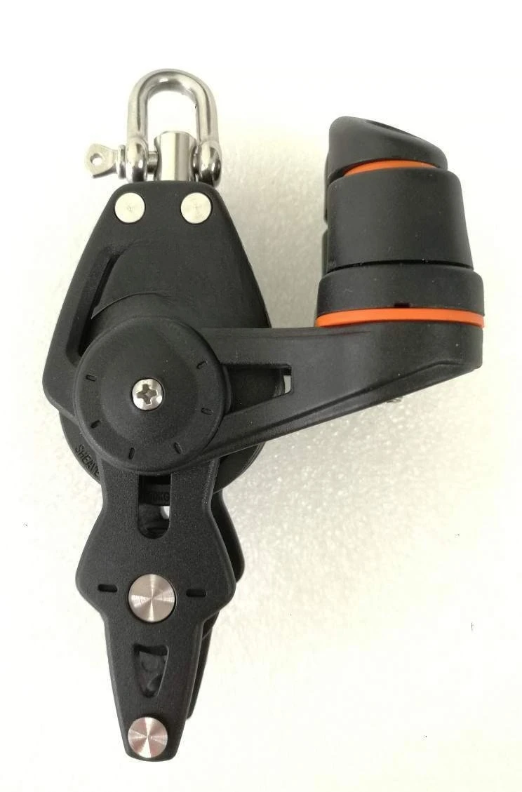 35mm wheel diameter 8mm wire diameter single wheel/extended/ring buckle/clip rope + marine bearing pulley
