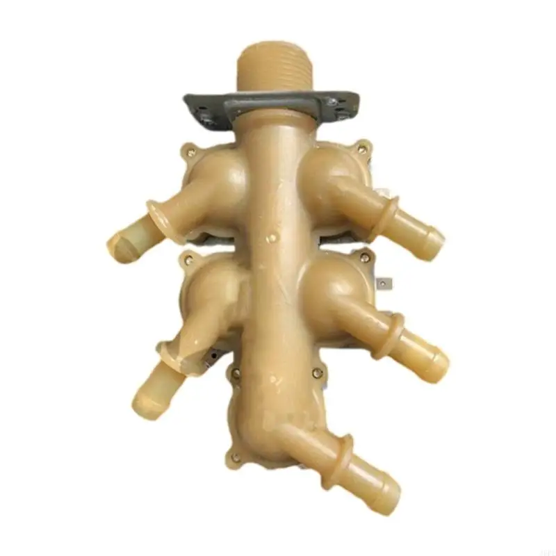 J6PE صمامات التحكم في المياه متعددة المنفذ DC12V لقطع غيار الغسالات