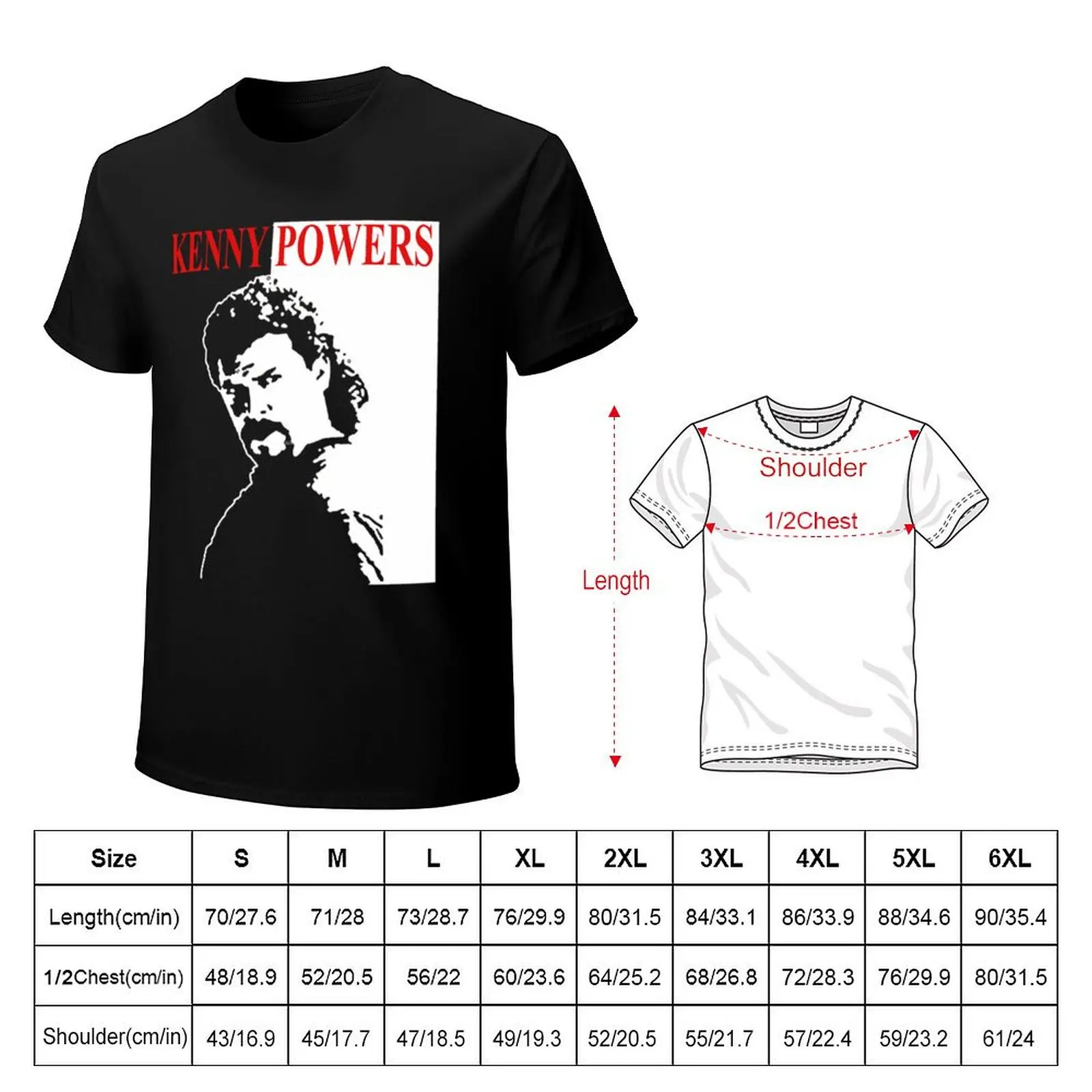 Kenny Powers T-Shirt Large Size Basic Casual T-Shirt