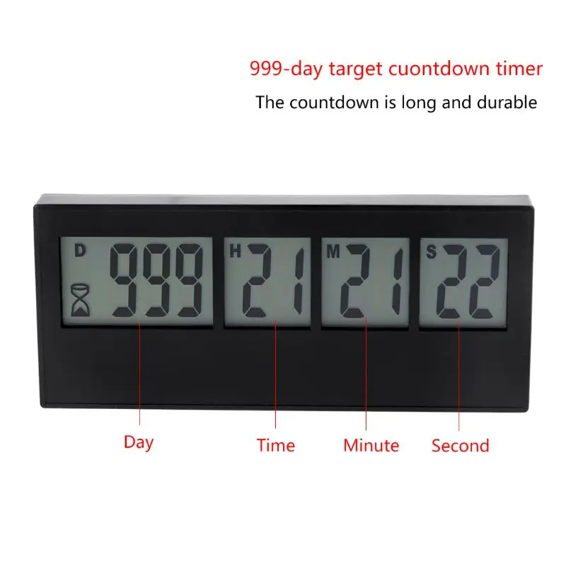 Digital Countdown Days Timer Upgraded Big 999 Days Count Down Clock Home Drop Ship