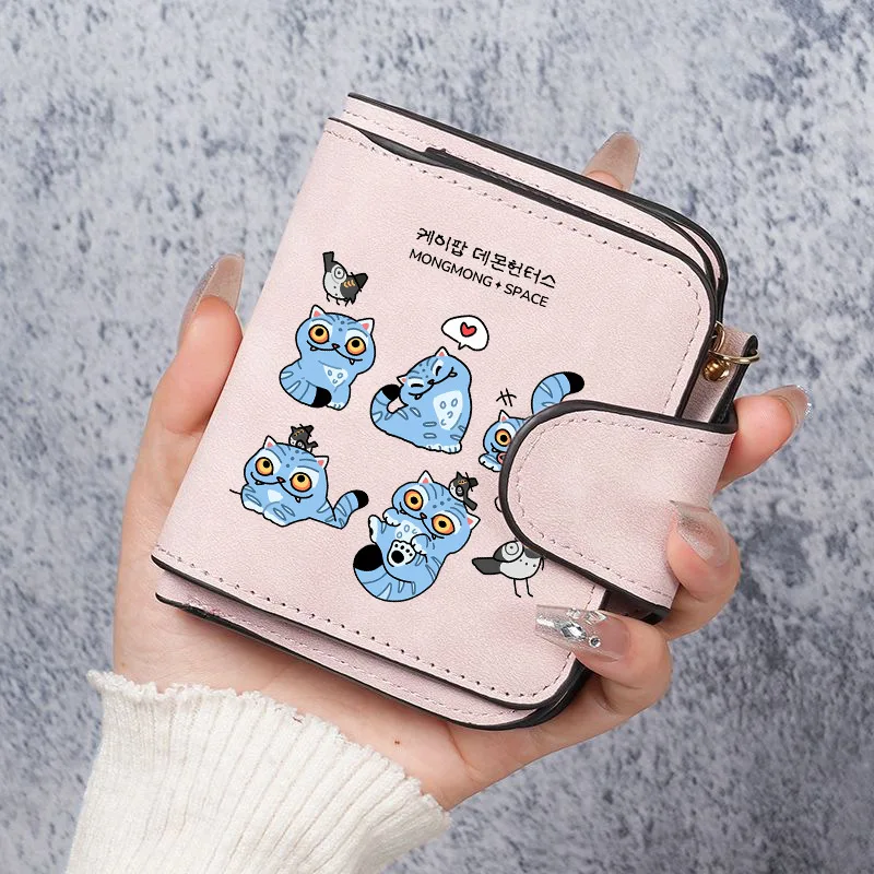 ل Kpop شيطان الصيادين محفظة النساء الصيادين محفظة نسائية للعملات المعدنية حامل بطاقة الائتمان جواز السفر محافظ من البولي يوريثان الإناث بطاقات الهوية حقيبة هدية عيد ميلاد