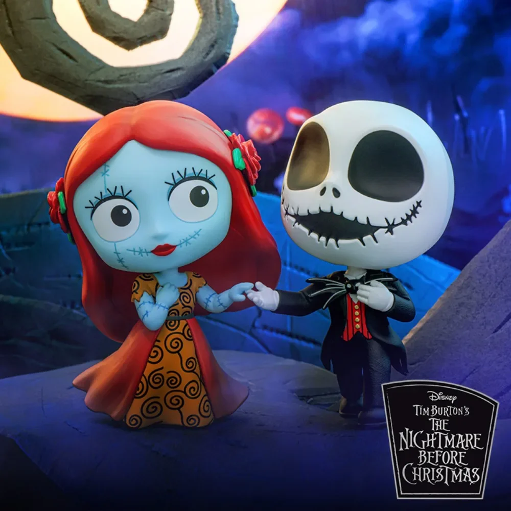 Hot Toys Halloween Figures Sally&Jack Skellington COSBABY(S) The Nightmare Before Christmas Single Set Gift Mini Collectible Toy