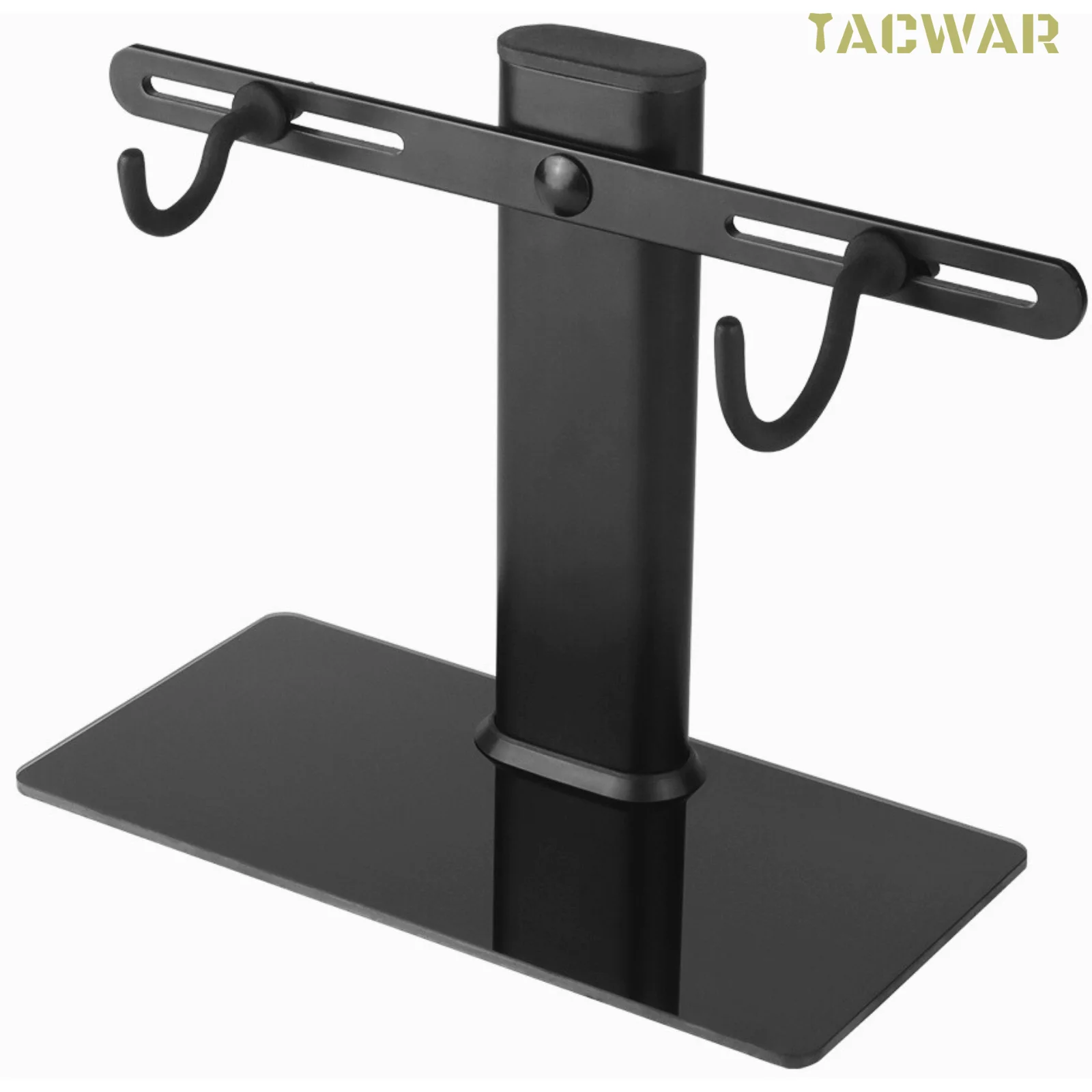 Universal Gun Display Stand with Glass Base, Iron Modular Rifle Cleaning And Maintenance Rack for Hunting Airsoft Accessories