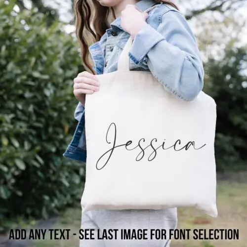 Polarshe Custom Wholesale Tote Bag Personalised Print Canvas Logo Text Photo Image Brand