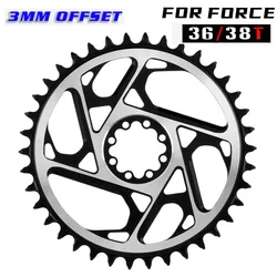 Direct Mount Chainring 8 Bolt 3mm Offset Narrow Wide Chainwheel 36/38T crown for SRAM ETAP FORCE RED MTB Transmission Chain ring