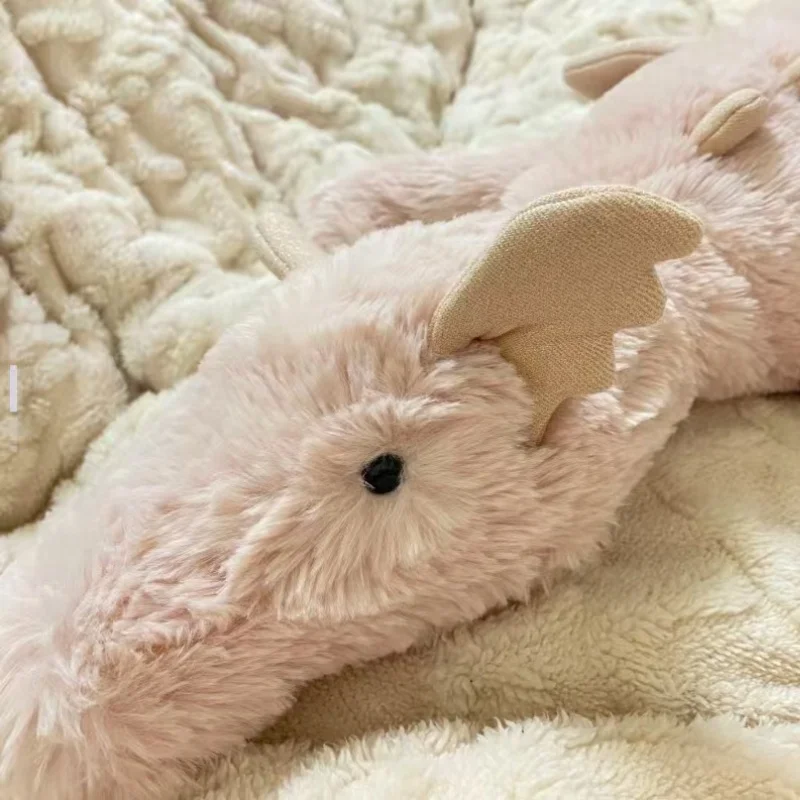 AUTHENTIC Jellycat Rose Dragon Plush - 27.6" (2Lbs) Weighted Pink Dragon, Soft Sturdy Toy for Kids & Adults, 2025 Version