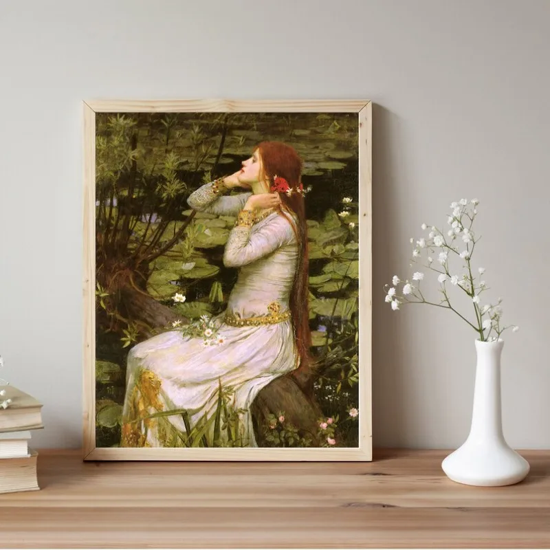 Pre-Raphaelite Victorian Woman Portrait Vintage Poster Females John William Waterhouse Canvas Painting Wall Art Room Home Decor