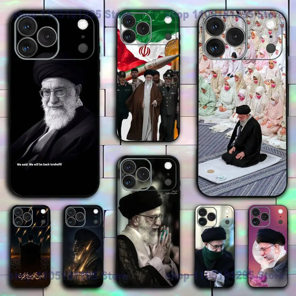 

Peace Be Upon Him I-ran K-Khamenei For iPhone 17,16,15,14,13,12,11,Pro,X,XS,Max,XR,Plus,Mini Soft Silicone Phone Case Shockproof
