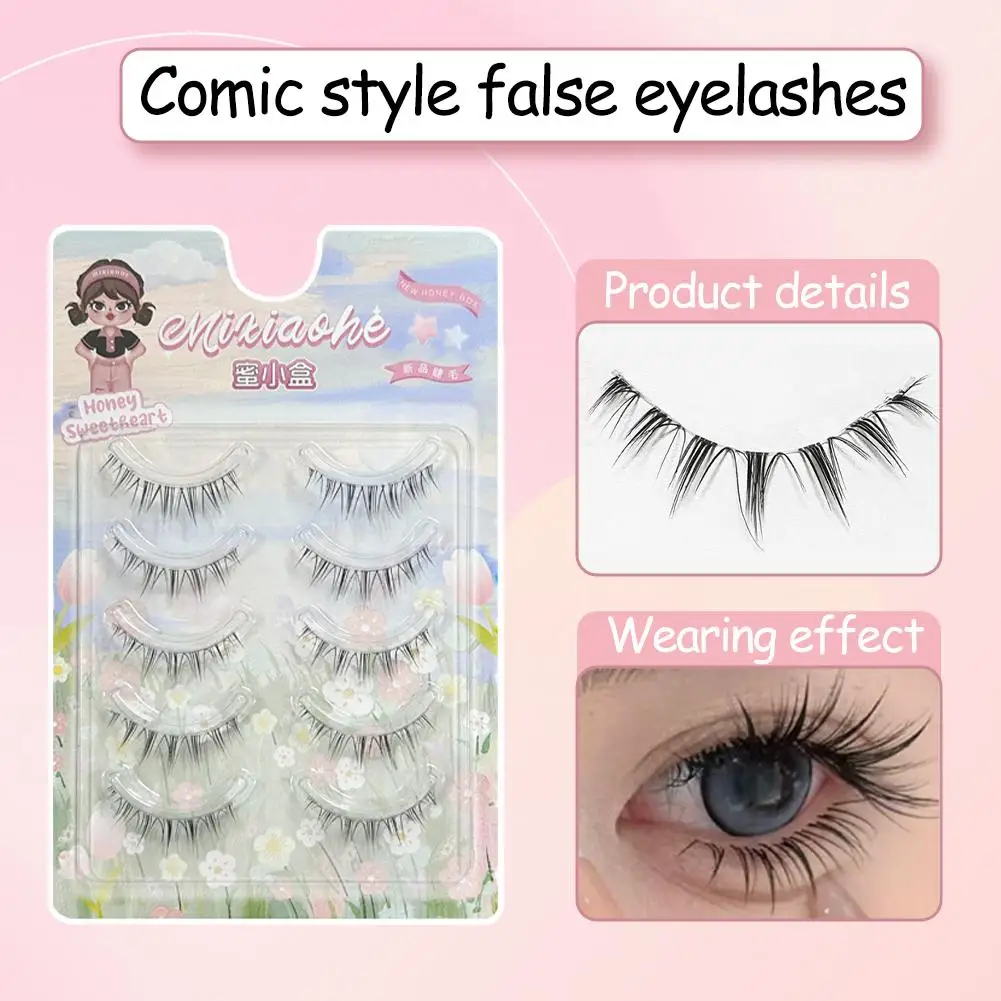 

Натуральные накладные ресницы в стиле аниме — ультратонкие объемные пушистые ресницы — под ресницы для чистого вида, легко наносится