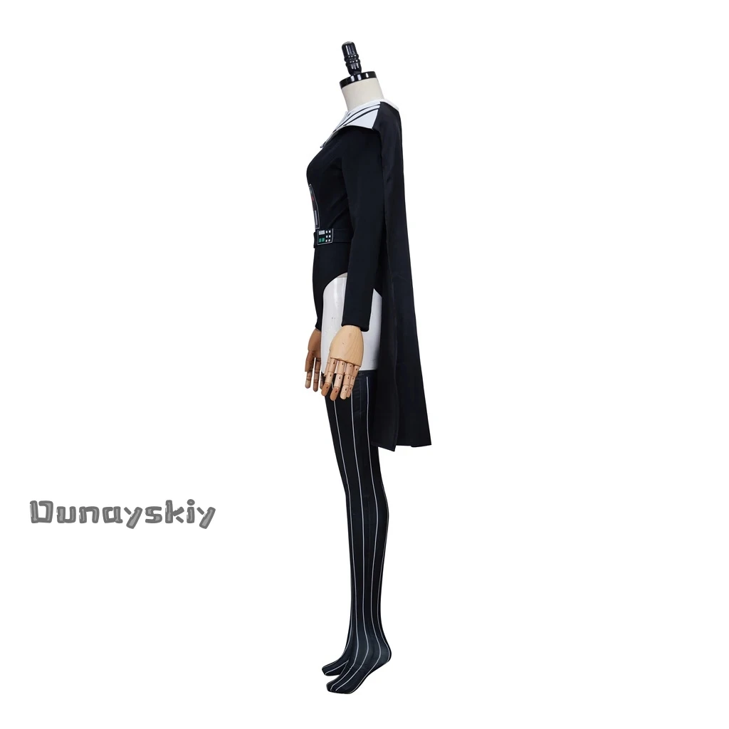 Darth Vader Cosplay Costume Sexy Women Jumpsuit  with Shawl Movie Anime Role-playing Zentai Suit Party Masquerade Tights s-3xl