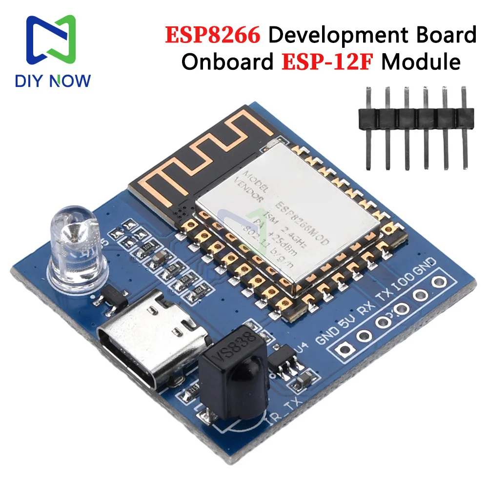 ESP8266 development board ESP-12F infrared transmitter and receiver NEC command WIFI transparent transmission module