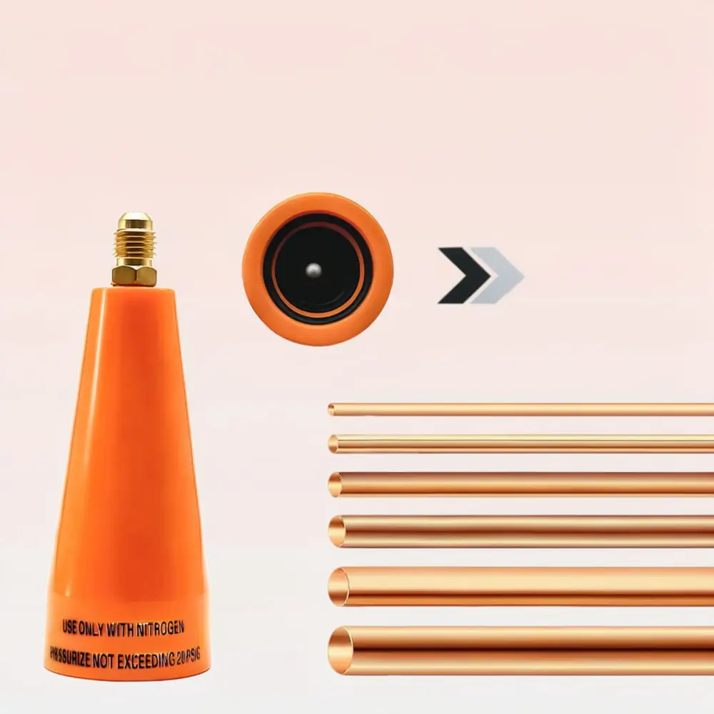 Copper Pipe Nitrogen Purge Kit For Refrigeration HVAC Brazing Hands Free Adapter Anti Oxidation Repair Maintenance