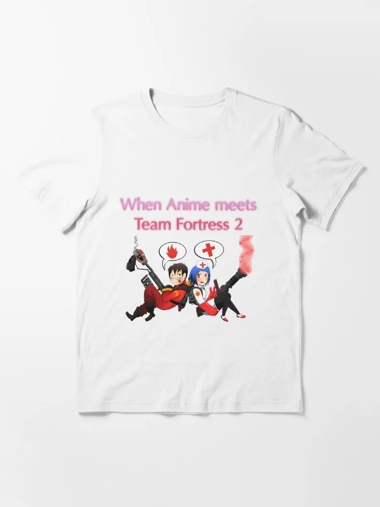 Team Fortress 2 - Pyro and Medic Anime (Cartoon) Essential T-Shirt