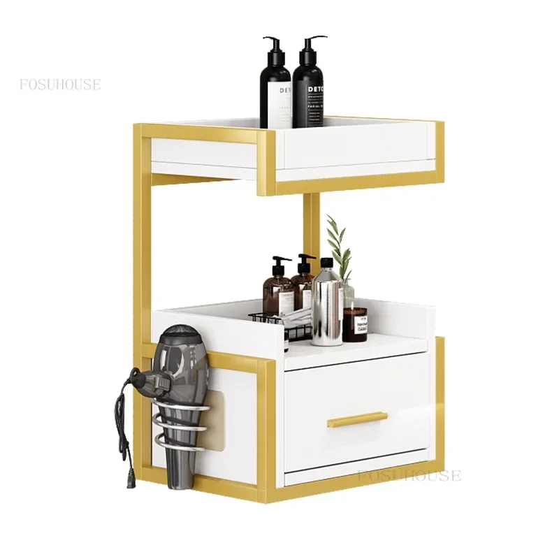 Wall-mounted Luxury Shop Tool Cabinet Salon Trolleys Hair Salon Special Tool Trolley Salon Wall Storage Hair Cutting Cabinet New