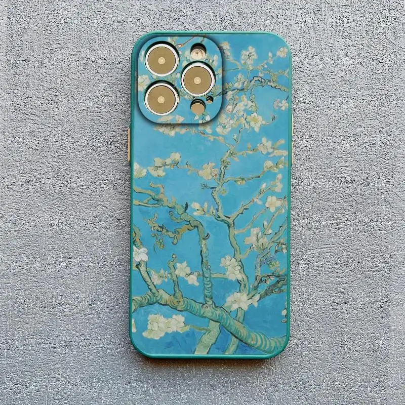 Retro Van Gogh Ölgemälde Telefon Fall Für iPhone 16 15 14 Plus 17 11 13 12 14 Pro MAX XR X Vintage Stoßfest Abdeckung Funda – Detail 8