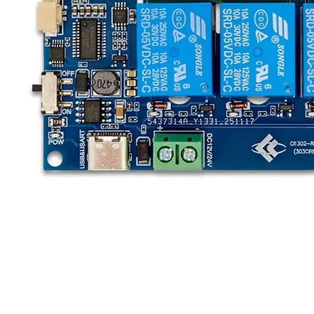 

4CH Offline Voice Relay Module – Smart Voice Control Switch, High Recognition Sensitivity, Multi-Tone Support for Secondary
