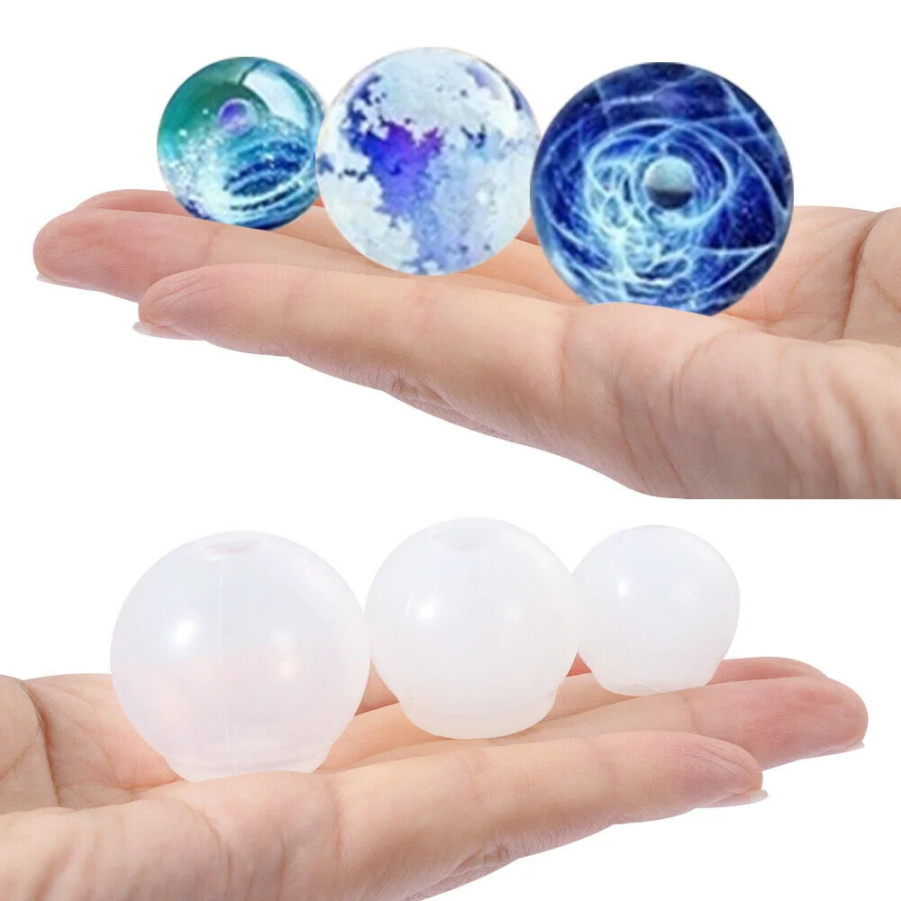 Epoxy DIY Jewelry Handmade Pendant Decoration Liquid Mold Silicone Mold Universe Ball Resin Mold