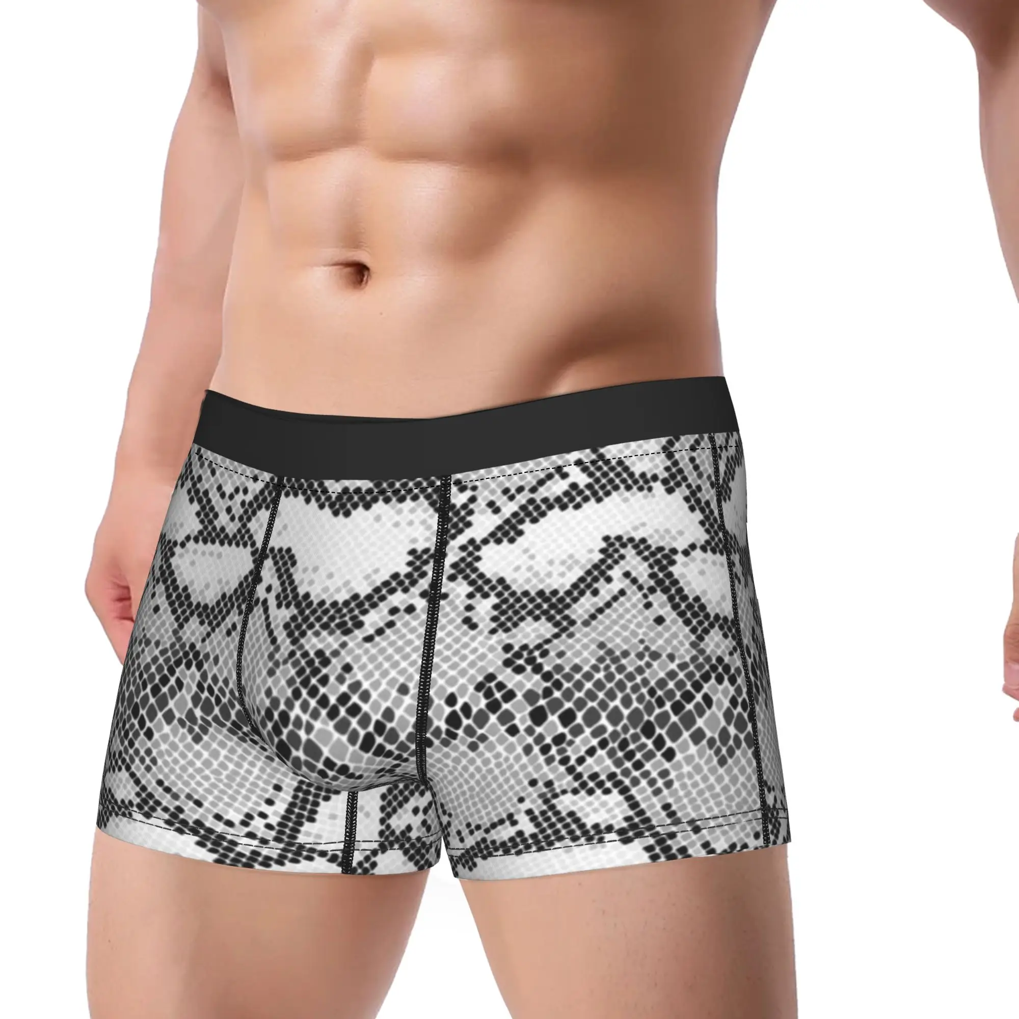 Pattern (17) Snake Skin Underpants Homme Panties Male Underwear Comfortable Shorts Boxer Briefs