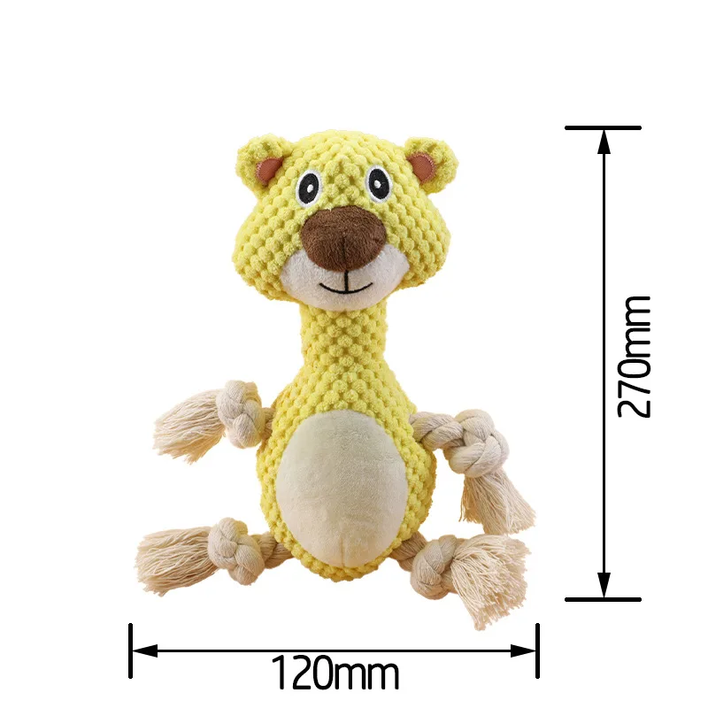 Pet Supplies Dog Plush Sound Toy Molar Long Lasting Interactive Pet Dog Toy