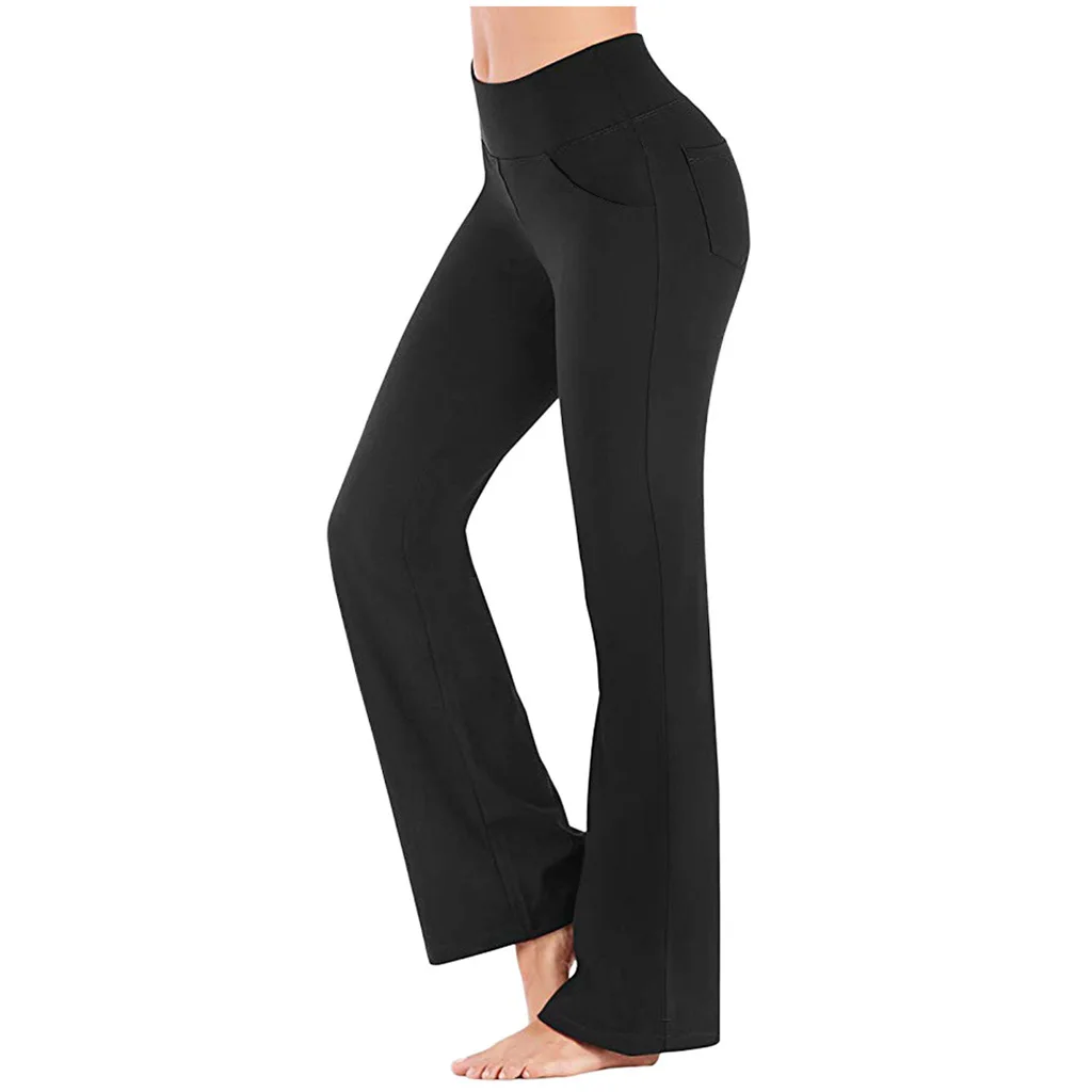 2025 European and American New Slightly Stretched Wide-leg Trousers High-waisted Casual Girls Yoga Pants