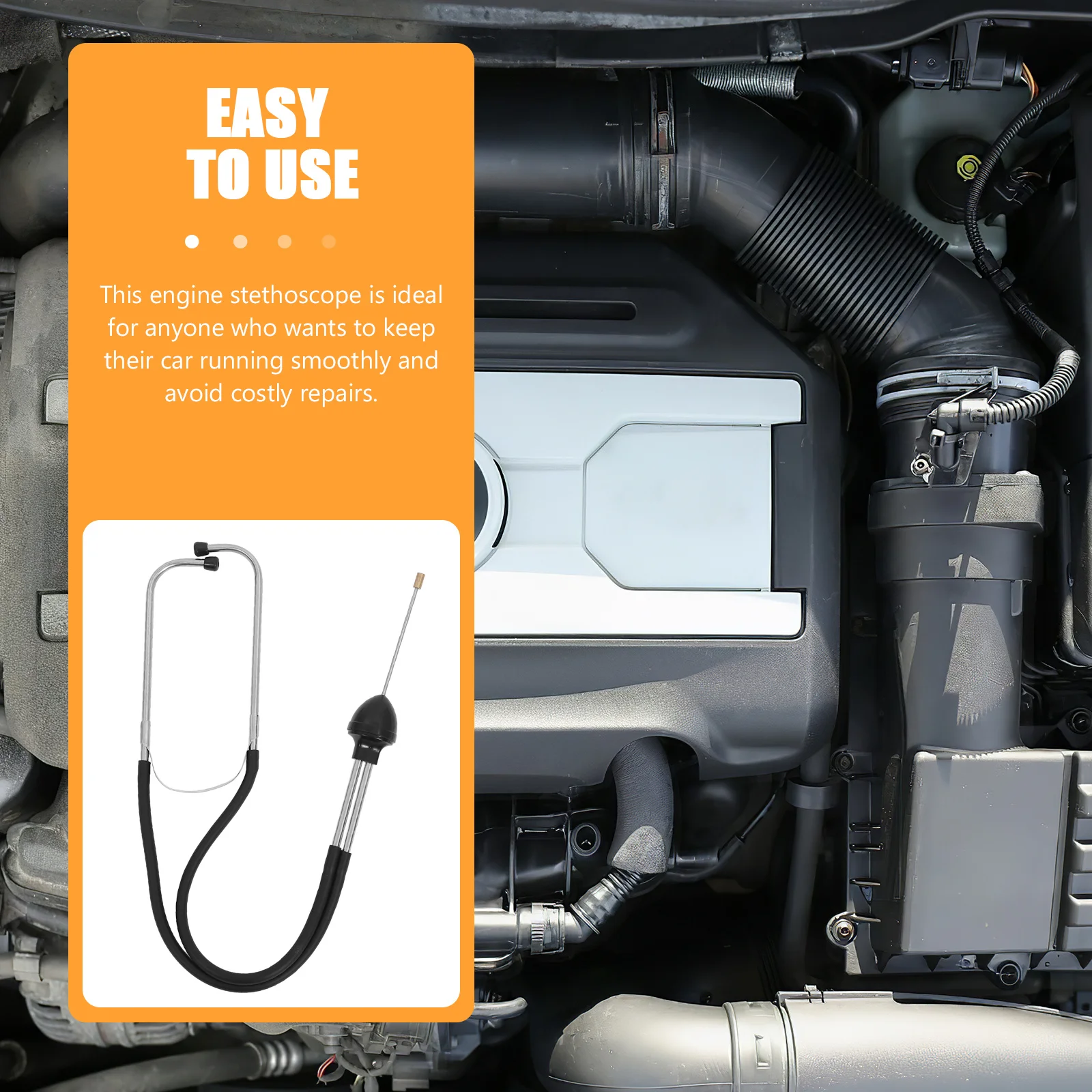 

Car Stethoscope Engine Diagnostic Tool Automotive Maintenance Tool for Mechanics and DIY Enthusiasts Mechanic Stethoscope