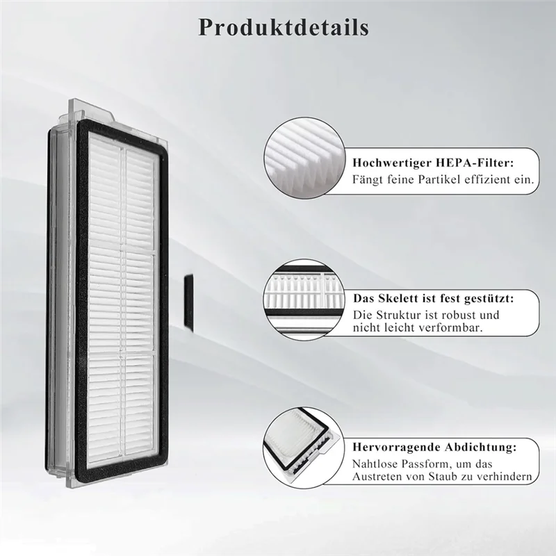 فلتر A74G-HEPA لأجزاء المكنسة الكهربائية Roborock Qrevo S/Qrevo Curve/Qrevo Pro/Qrevo Plus/Qrevo Maxv/Qrevo Edge