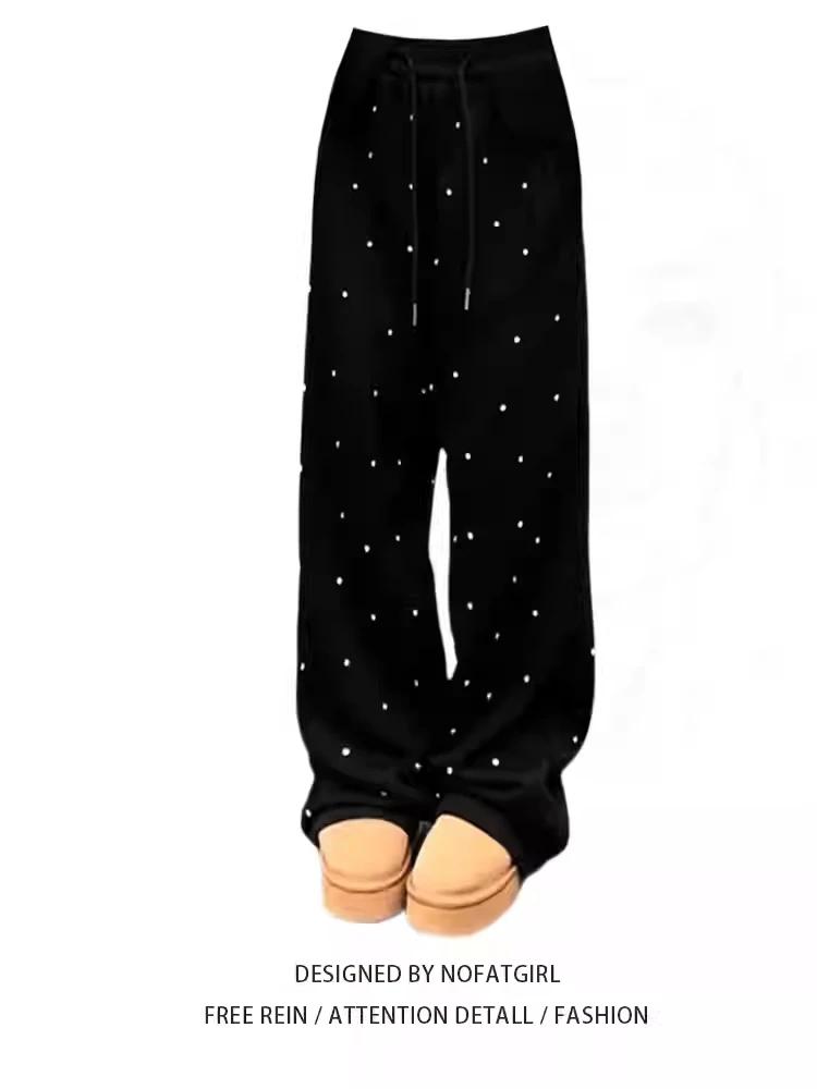 

Женские черные готические джинсы Y2k Emo Jeans Harajuku, винтажные мешковатые широкие джинсовые брюки, японский стиль 2000-х годов, джинсы большого размера, брюки 2025
