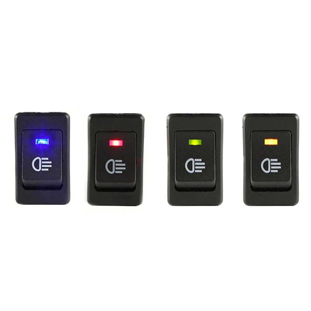 1/4 Stück ASW-17D Auto-Wippschalter mit LED-Anzeige, EIN-AUS, 2 Positionen, 4-polig, 12V 35A, für Scheinwerfer und Nebelscheinwerfer – Detail 4