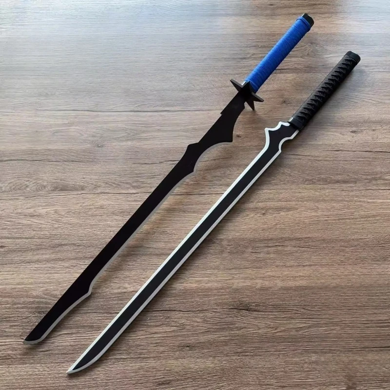 couteau-long-en-bois-de-100cm-accessoire-black-rock-cos-epee-de-tir-affichage-de-performance-sans-lame