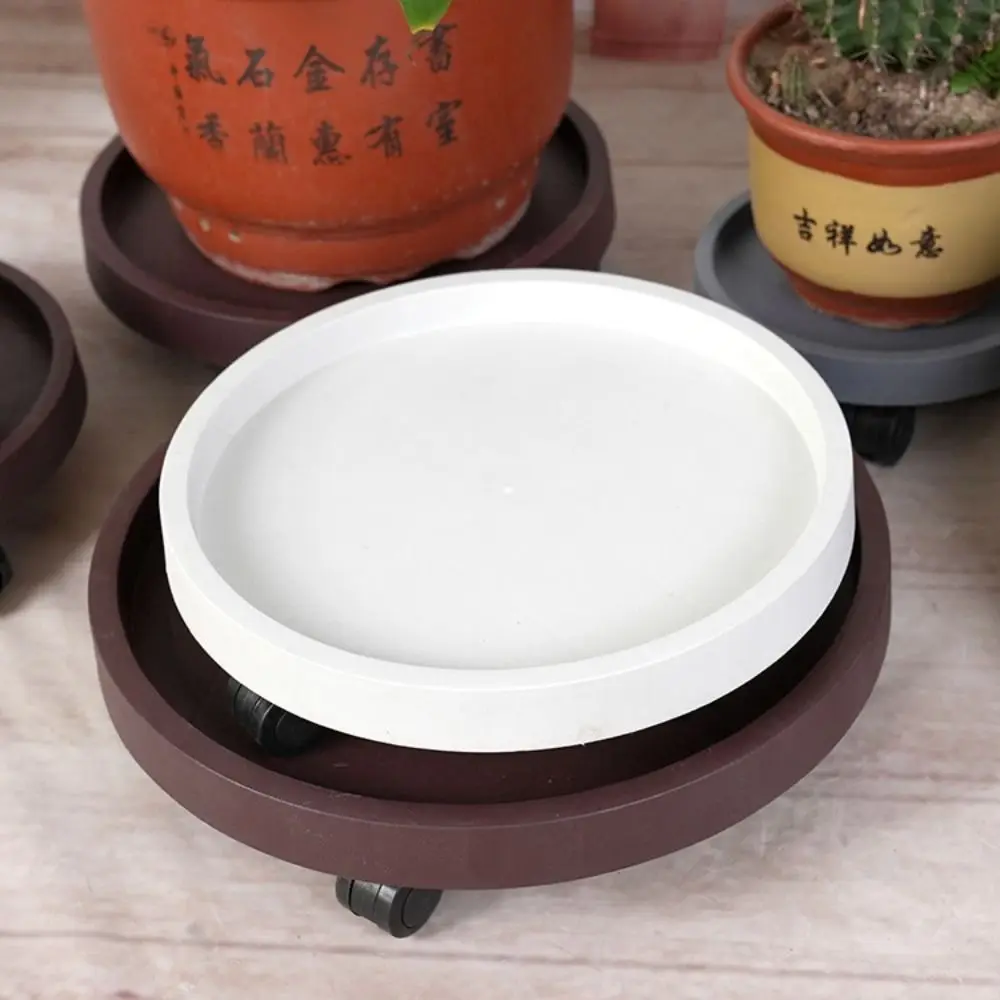 Movable Flower Plant Pot Tray Whith 360-degree Rolling With Water Tray Plant Stand Base Flower Plant Pot Base Flower Pot Tray