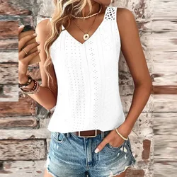 Fashion Women Casual Vest Sleeveless Shirts For Women Elegant Backless Blouses Women Summer Beach Tank Tops Shirts Solid