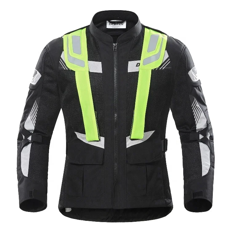 

Riding Jackets For Men Summer Hi Vis Motorcycle Jacket with Version Vest