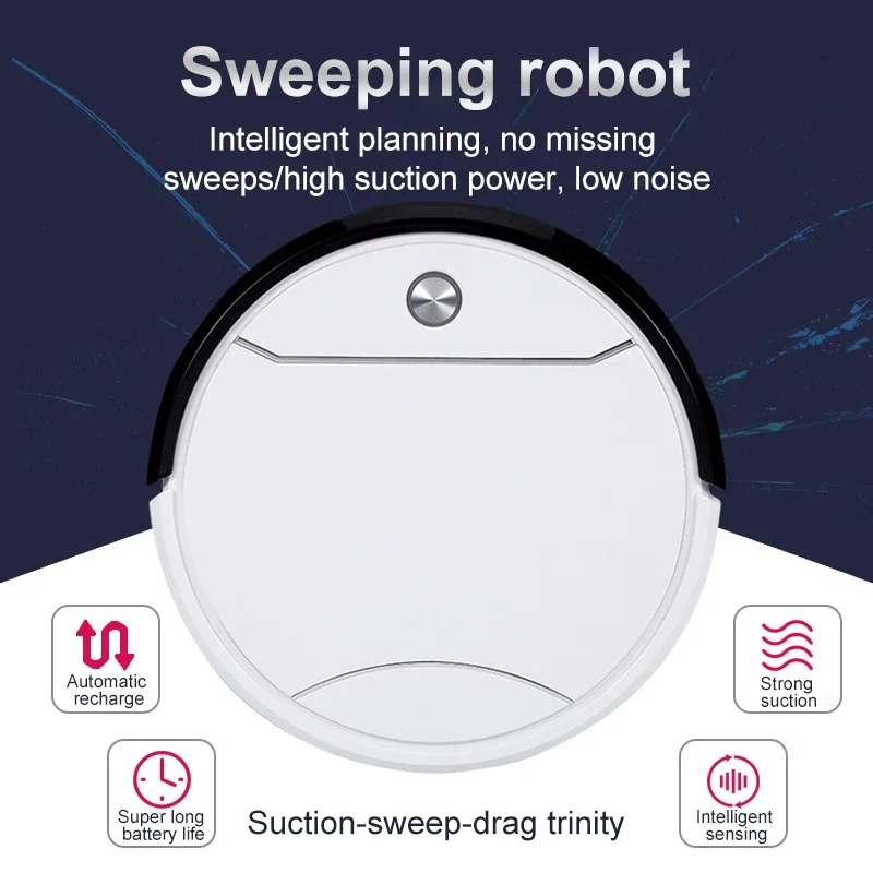 NEW Silent 3 In 1 Automatic Recharge Intelligent Household Suction Sweeping Mopping  Fully Automatic Sweeping Robot Home Office