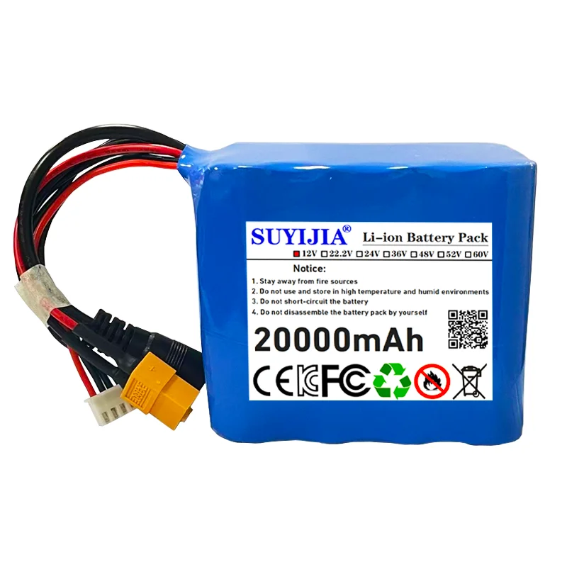 18650 3S4P بطارية ليثيوم أيون 12 فولت 20000 مللي أمبير مع BMS عالية الطاقة التحكم عن بعد قارب طعم صيد بطارية ل V030 GPS قارب الطعم #3