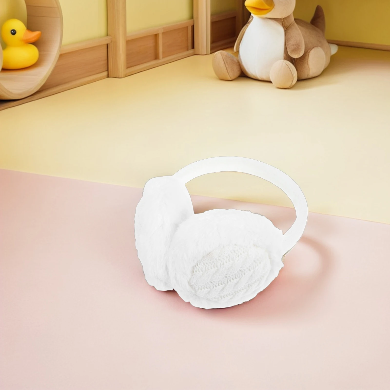 

2pcs Lined Ear Muffs Warm Winter Ear Warmer Headbands Elastic Fit For Boys Girls Ski Ice Skating Outdoor Play Cold Weather