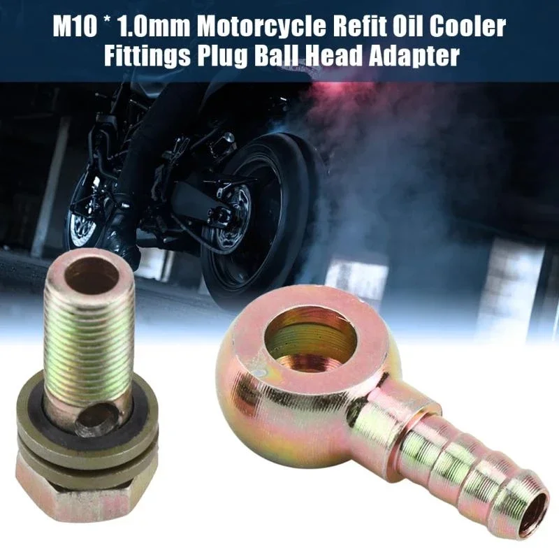 2 teile/satz Öl Rückkehr Rohr Joint Diesel Rohr Joint Hohl Schraube Öl Rohr Joint Öl Ball Kopf Motorrad Refit Öl kühler Armaturen