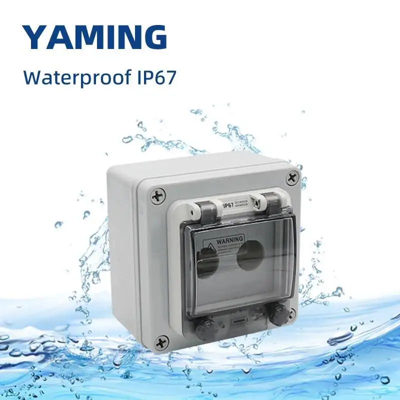 5/6/7P Outdoor Plastic Waterproof IP67 Button Switch Box With Protective Cover Power Control Protection