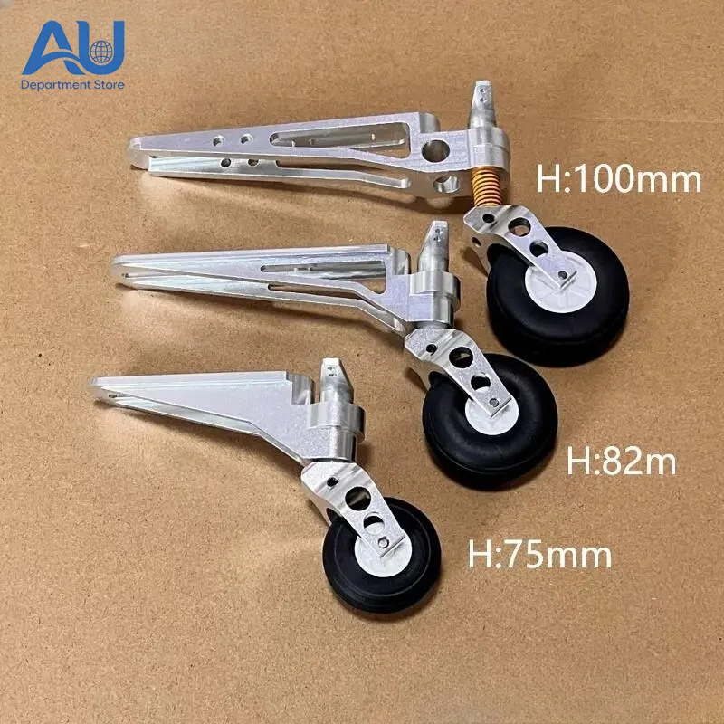 75mm 82mm 100mm Aluminum Alloy Tail Landing Gear For 5-20 kg Gas Aircraft Jet RC Plane RC Airplane DIY Big Model Spare Parts