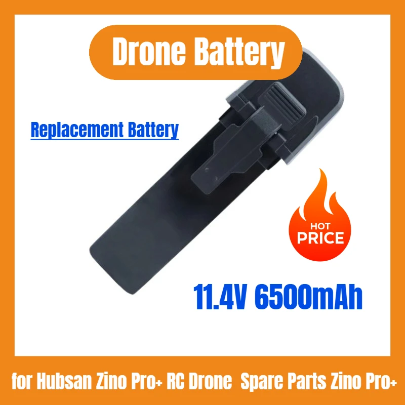 

High Quality New 11.4V 6500mAh Drone Battery for Hubsan Zino Pro+ RC Drone Spare Parts Zino Pro+ Plus Replacement Battery